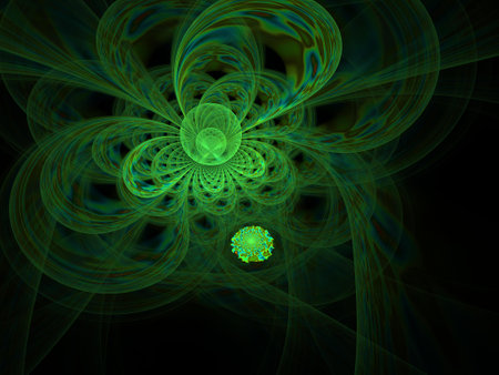 Imaginatory fractal background Imageの写真素材