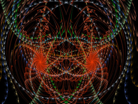 Imaginatory fractal background Imageの写真素材