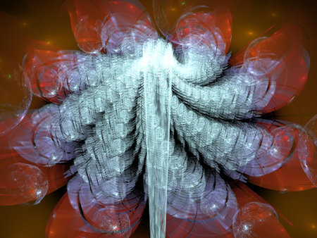 Imaginatory fractal background Imageの写真素材