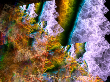 Imaginatory fractal background Imageの写真素材