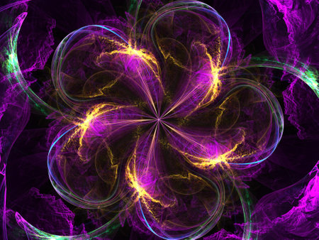 Imaginatory fractal background Imageの写真素材