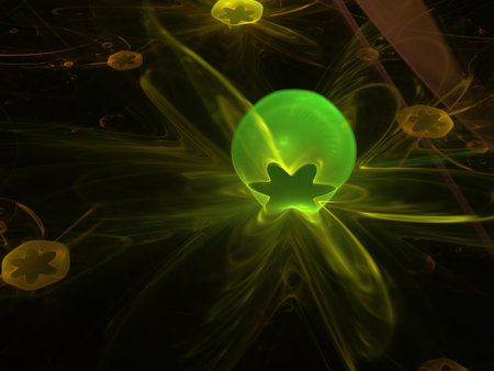 Imaginatory fractal background Imageの写真素材