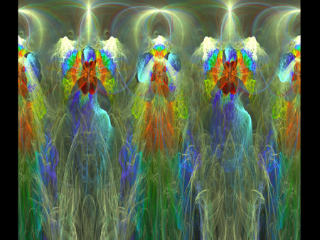 Imaginatory fractal background Image