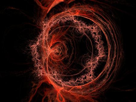 Imaginatory fractal background Imageの写真素材