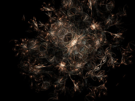 Imaginatory fractal background Imageの写真素材