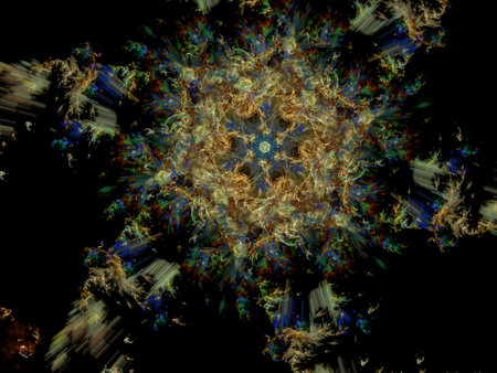 Imaginatory fractal background Image