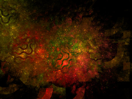 Imaginatory fractal background Imageの写真素材