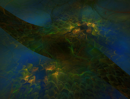 Imaginatory fractal background Imageの写真素材