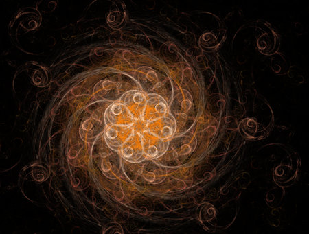 Imaginatory fractal background Imageの写真素材