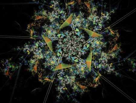 Imaginatory fractal background Imageの写真素材