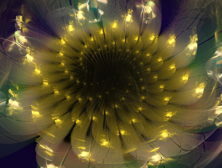 Imaginatory fractal background Imageの写真素材