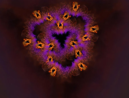 Imaginatory fractal background Imageの写真素材