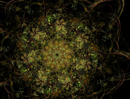 Imaginatory fractal background Imageの写真素材