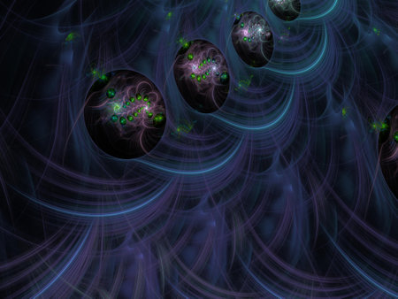 Imaginatory fractal background Image