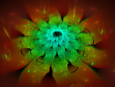 Imaginatory fractal background Imageの写真素材