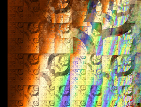 Imaginatory fractal background Imageの写真素材