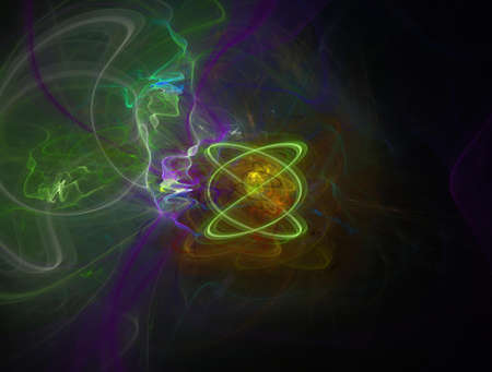 Imaginatory fractal background Imageの写真素材