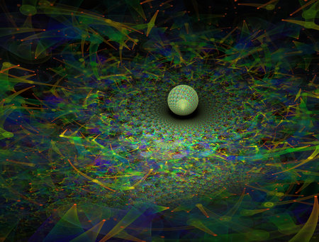 Imaginatory fractal background Imageの写真素材