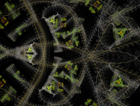 Imaginatory fractal background generated Imageの写真素材