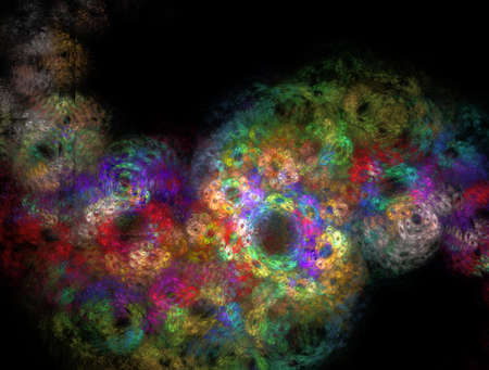 Imaginatory fractal background generated Imageの写真素材