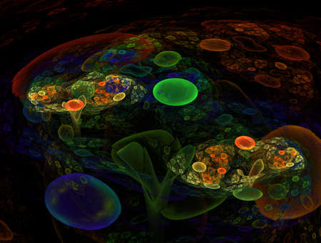 Imaginatory fractal background generated Image