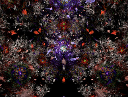 Imaginatory fractal background generated Image