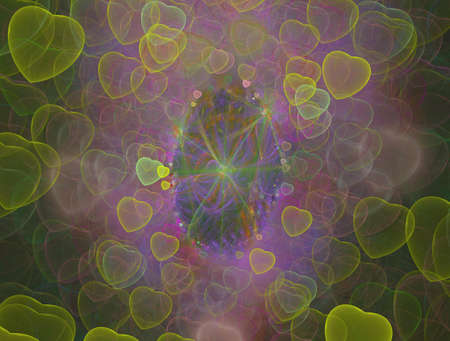 Imaginatory fractal background generated Imageの写真素材