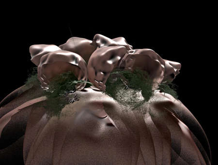 Imaginatory fractal background generated Image