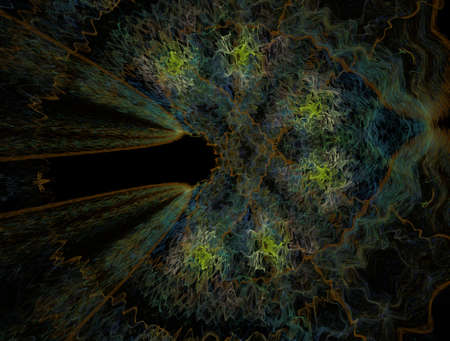 Imaginatory fractal background generated Imageの写真素材