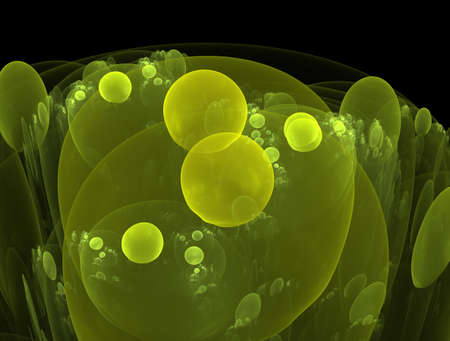 Imaginatory fractal background generated Imageの写真素材