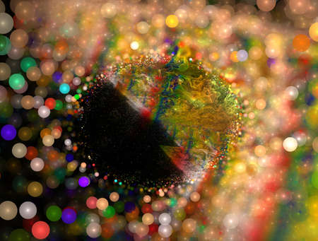 Imaginatory fractal background generated Image
