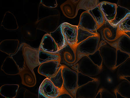 Imaginatory fractal background generated Imageの写真素材