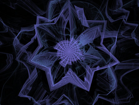 Imaginatory fractal background generated Imageの写真素材