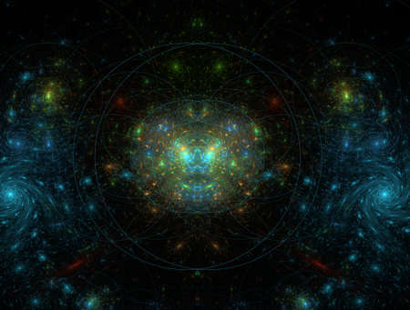 Imaginatory fractal background generated Image