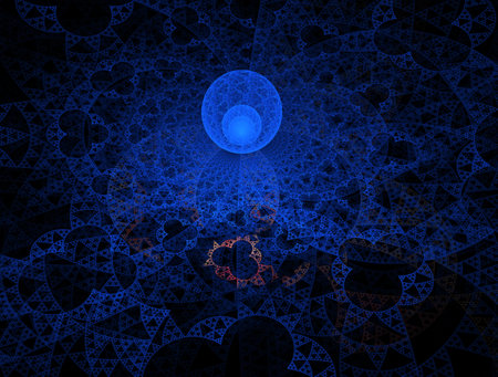 Imaginatory fractal background generated Imageの写真素材