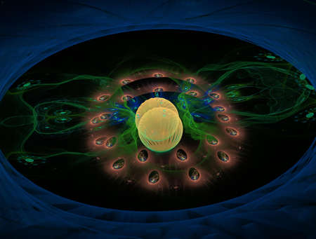 Imaginatory fractal abstract background Image