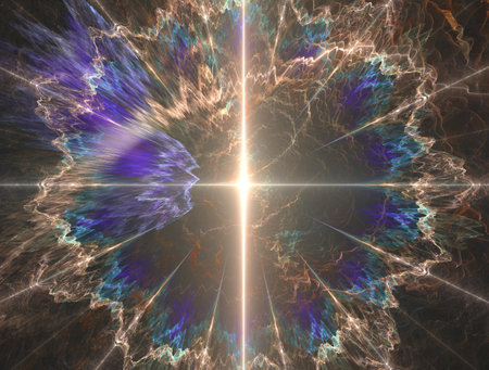 Imaginatory fractal abstract background Imageの写真素材