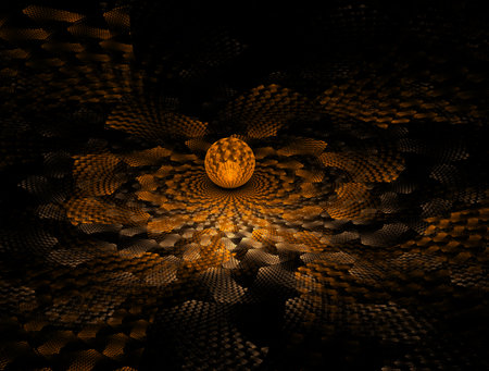 Imaginatory fractal abstract background Imageの写真素材