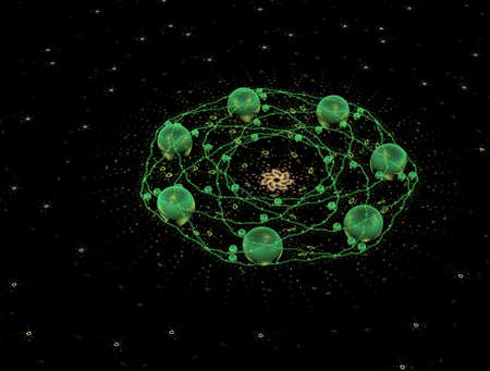 Imaginatory fractal abstract background Imageの写真素材