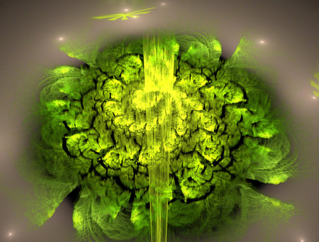 Imaginatory fractal abstract background Imageの写真素材