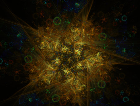 Imaginatory fractal abstract background Imageの写真素材