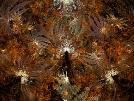 Imaginatory fractal abstract background Imageの写真素材