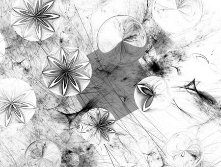 Imaginatory fractal abstract background Imageの写真素材