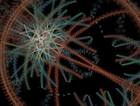 Imaginatory fractal abstract background Image