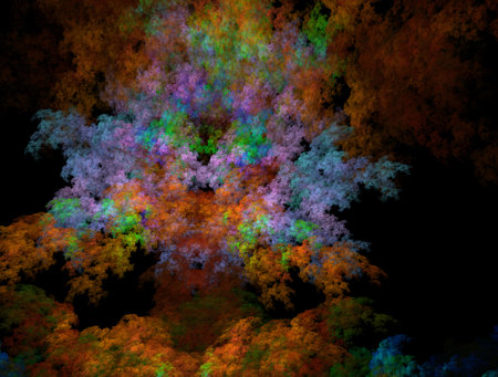 Imaginatory fractal abstract background Imageの写真素材
