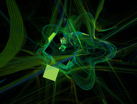 Imaginatory fractal abstract background Imageの写真素材