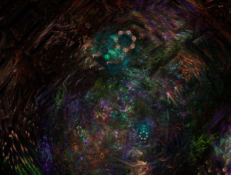 Imaginatory fractal abstract background Imageの写真素材