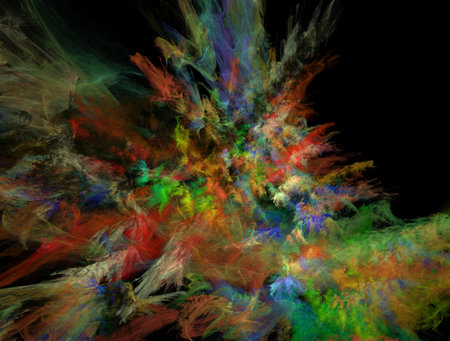 Imaginatory fractal abstract background Imageの写真素材