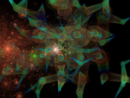 Imaginatory fractal abstract background Imageの写真素材