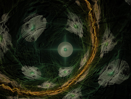 Imaginatory fractal abstract background Imageの写真素材